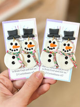 Load image into Gallery viewer, Frosty the Snowman Earrings
