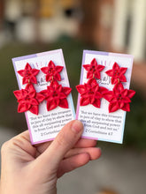 Load image into Gallery viewer, Peggy&#39;s Poinsettias - Red
