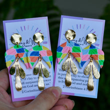 Load image into Gallery viewer, Colorful Kaleidoscope - Half &amp; Gold Leaf
