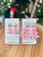 Load image into Gallery viewer, Rhinestone Christmas Tree - Small Sugar Plum Pink
