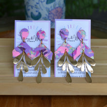 Load image into Gallery viewer, Purple Kaleidoscope - Gold Leaf &amp; Arrow
