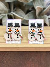 Load image into Gallery viewer, Frosty the Snowman Earrings
