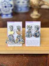 Load image into Gallery viewer, Marbled Navy Neutrals - Large Bell Dangle
