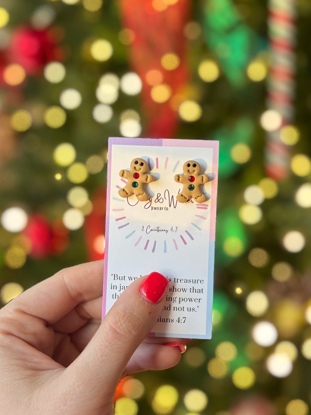 Gingerbread Lady - Stud Earrings