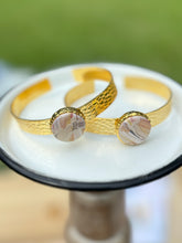 Load image into Gallery viewer, The Sandstone Collection - Gold Cuff &amp; Circle Charm
