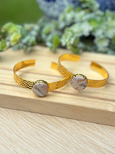 Load image into Gallery viewer, The Sandstone Collection - Gold Cuff &amp; Circle Charm
