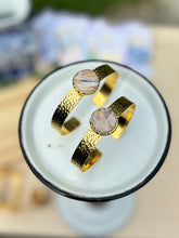 Load image into Gallery viewer, The Sandstone Collection - Gold Cuff &amp; Circle Charm
