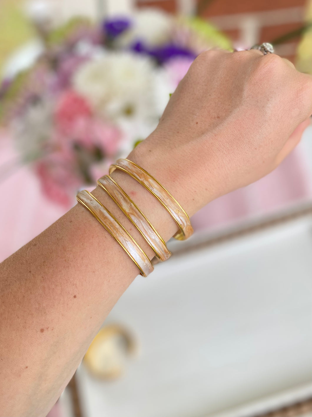 The Golden Skies Collection - Thin Cuff Bangle