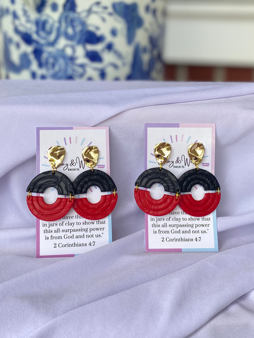 The Red & Black Collection - Red & Black Half Circles
