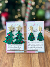 Load image into Gallery viewer, Rhinestone Christmas Tree - Green, Red &amp; Blue Stones
