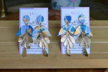 Load image into Gallery viewer, Blue Kaleidoscope - Half &amp; Gold Leaf
