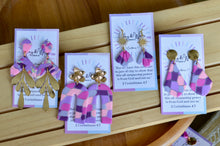 Load image into Gallery viewer, Purple Kaleidoscope - Bell &amp; Gold Post
