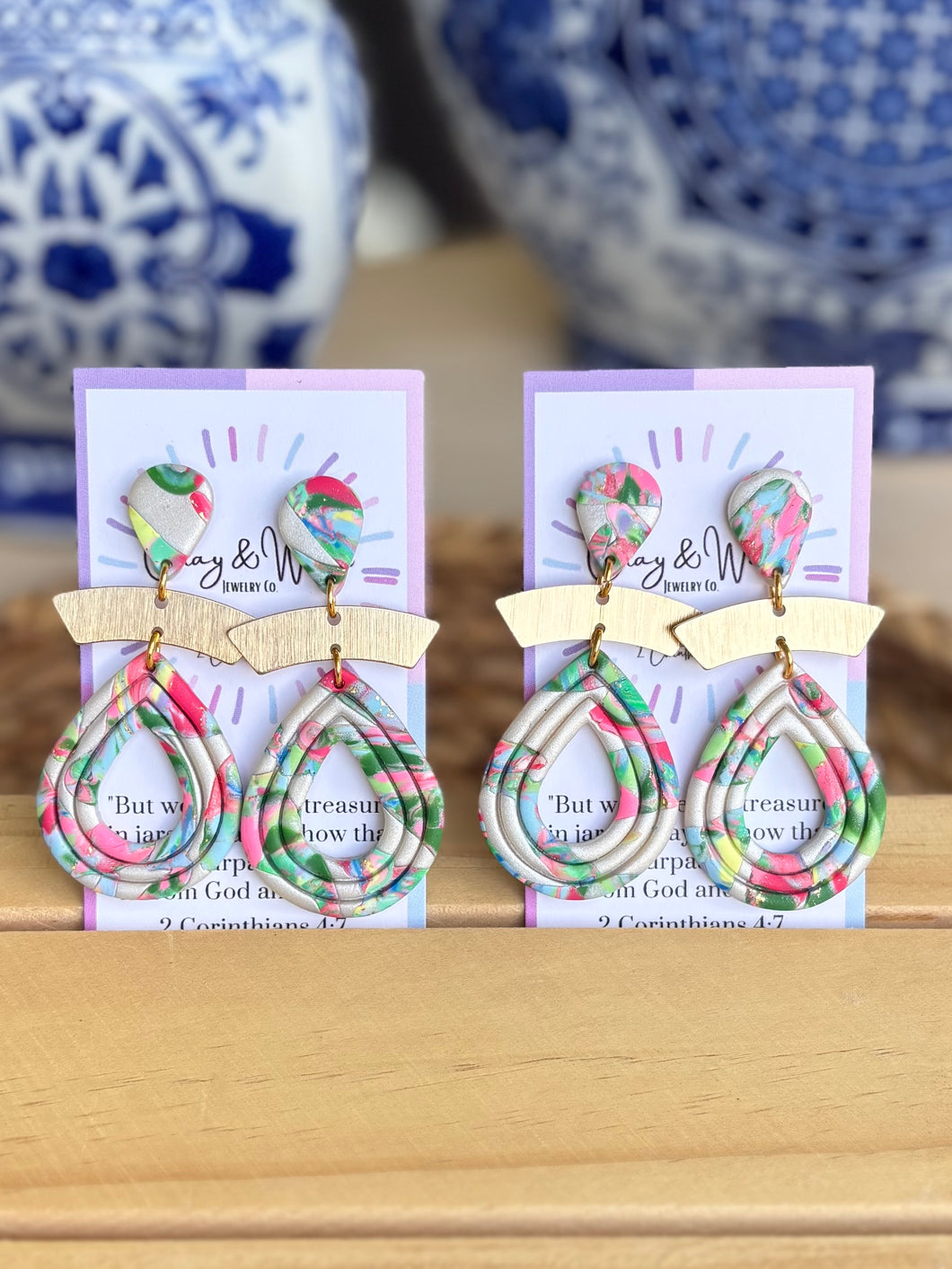 Shimmery Summer Collection - Teardrop Dangle