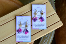 Load image into Gallery viewer, Purple Kaleidoscope - Drop &amp; Fishhook
