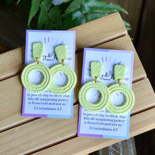 Load image into Gallery viewer, Yellow Sunshine - Circle Dangle
