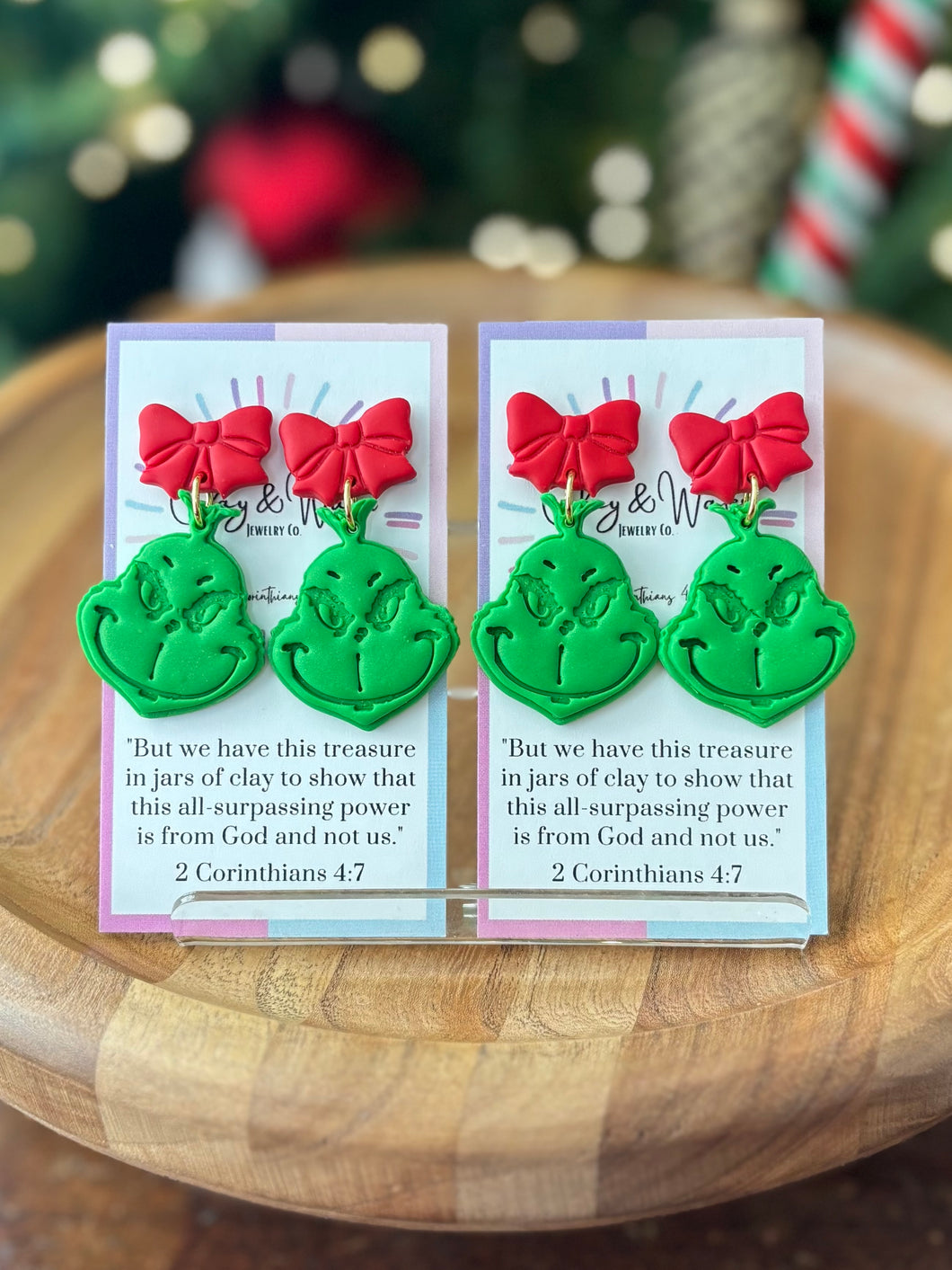 Grinchy Grinch - Red Bow