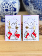 Load image into Gallery viewer, Cherry Red Collection - Teardrop &amp; Fishhook
