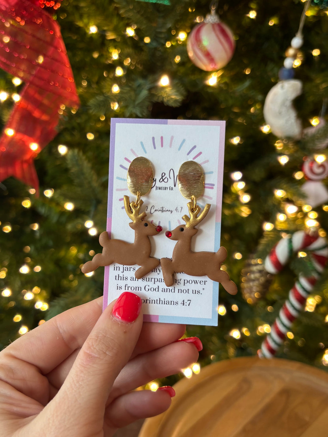 Prancing Reindeer Earrings