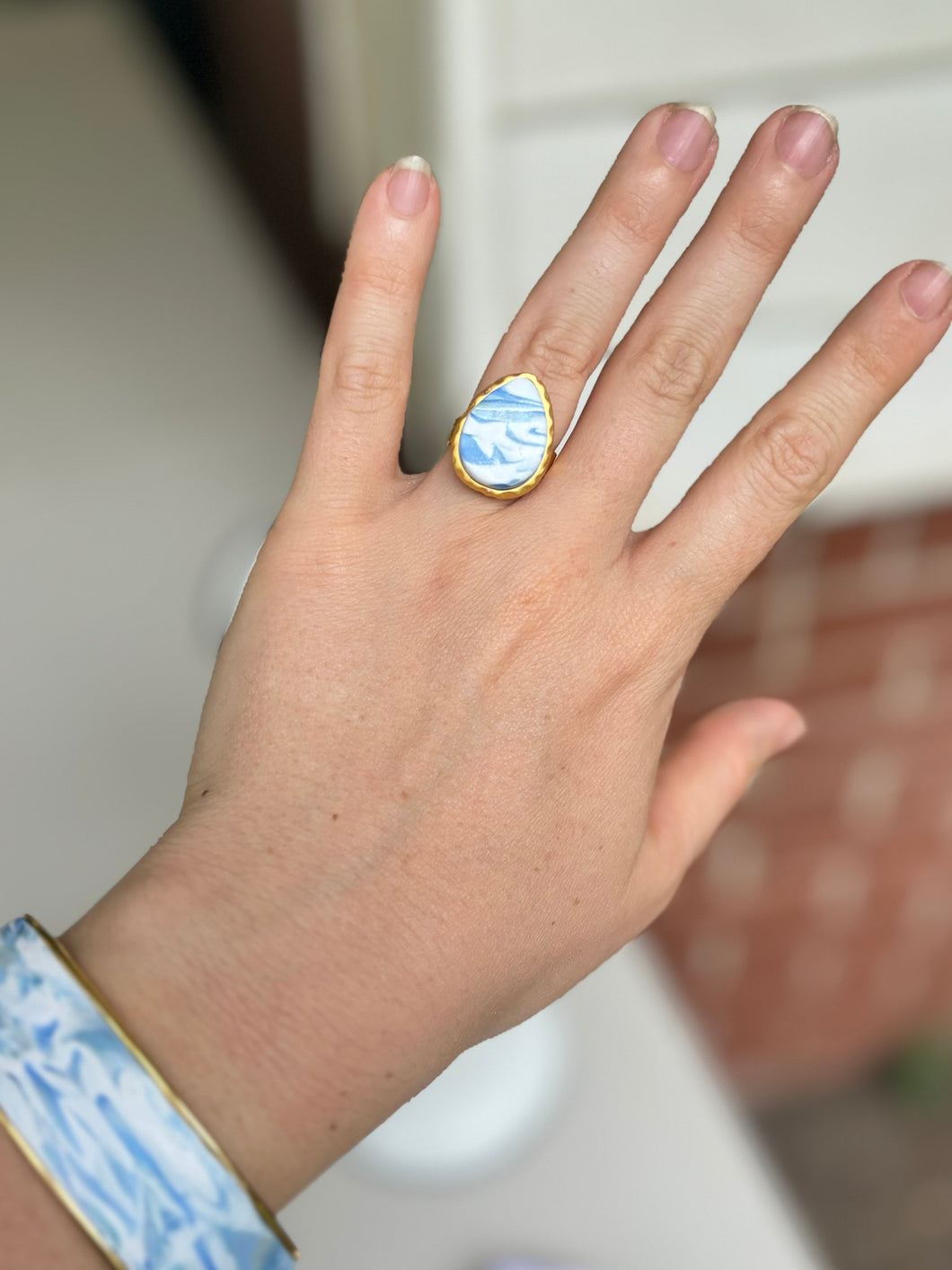 Blue Skies Collection - Teardrop Statement Ring