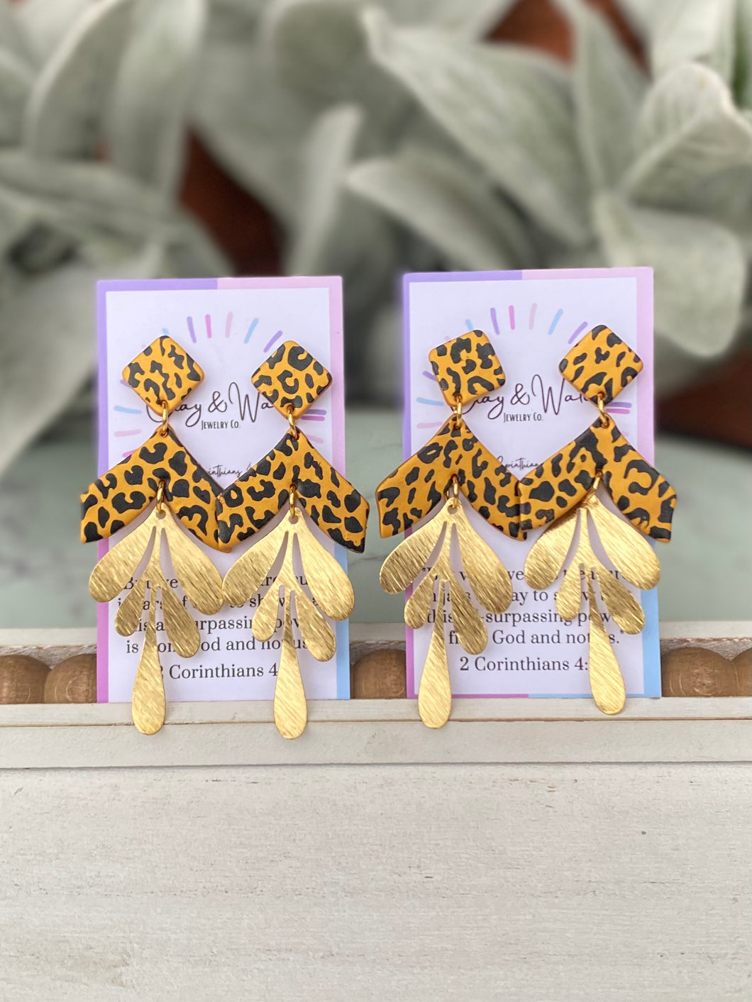 Gold Cheetah Print - Gold Leaf
