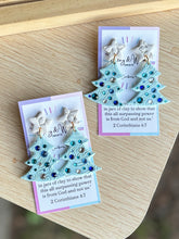 Load image into Gallery viewer, Rhinestone Christmas Trees - Winter Blue
