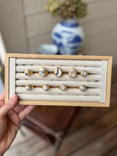 Load image into Gallery viewer, Marbled Golden Sand Collection - Oval Ring
