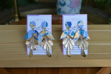 Load image into Gallery viewer, Blue Kaleidoscope - Half &amp; Gold Leaf
