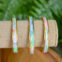 Load image into Gallery viewer, Bright Kaleidoscope Marbled Bangle
