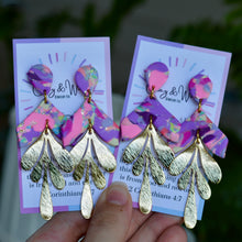 Load image into Gallery viewer, Purple Kaleidoscope - Gold Leaf &amp; Arrow
