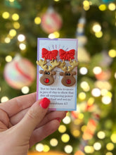 Load image into Gallery viewer, Rudolph, The Red Nosed Reindeer with Red Bow
