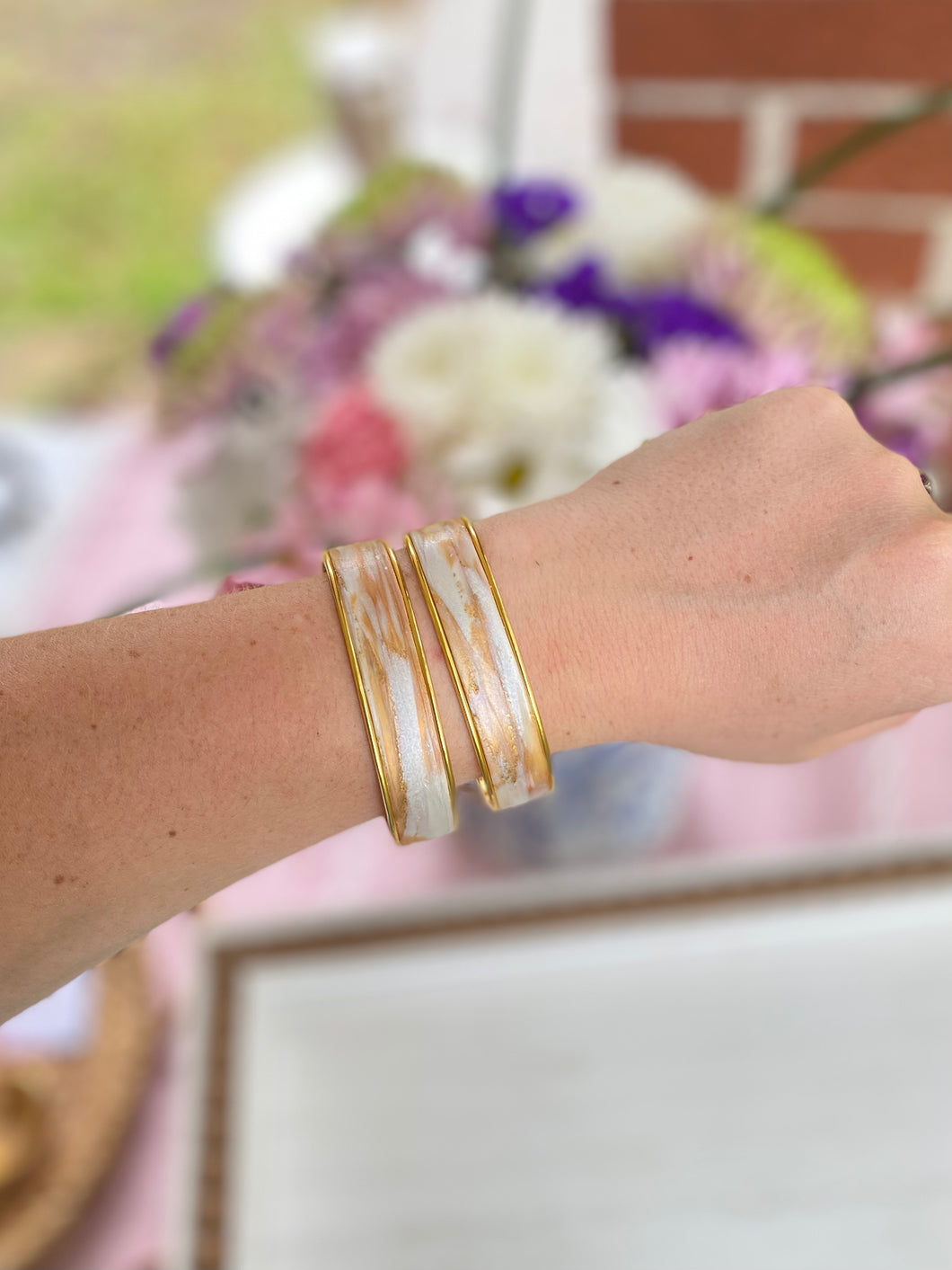 The Golden Skies Collection - Thick Cuff Bangle