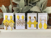 Load image into Gallery viewer, The Addie Belle Collection - Yellow Gold Leaf Dangle
