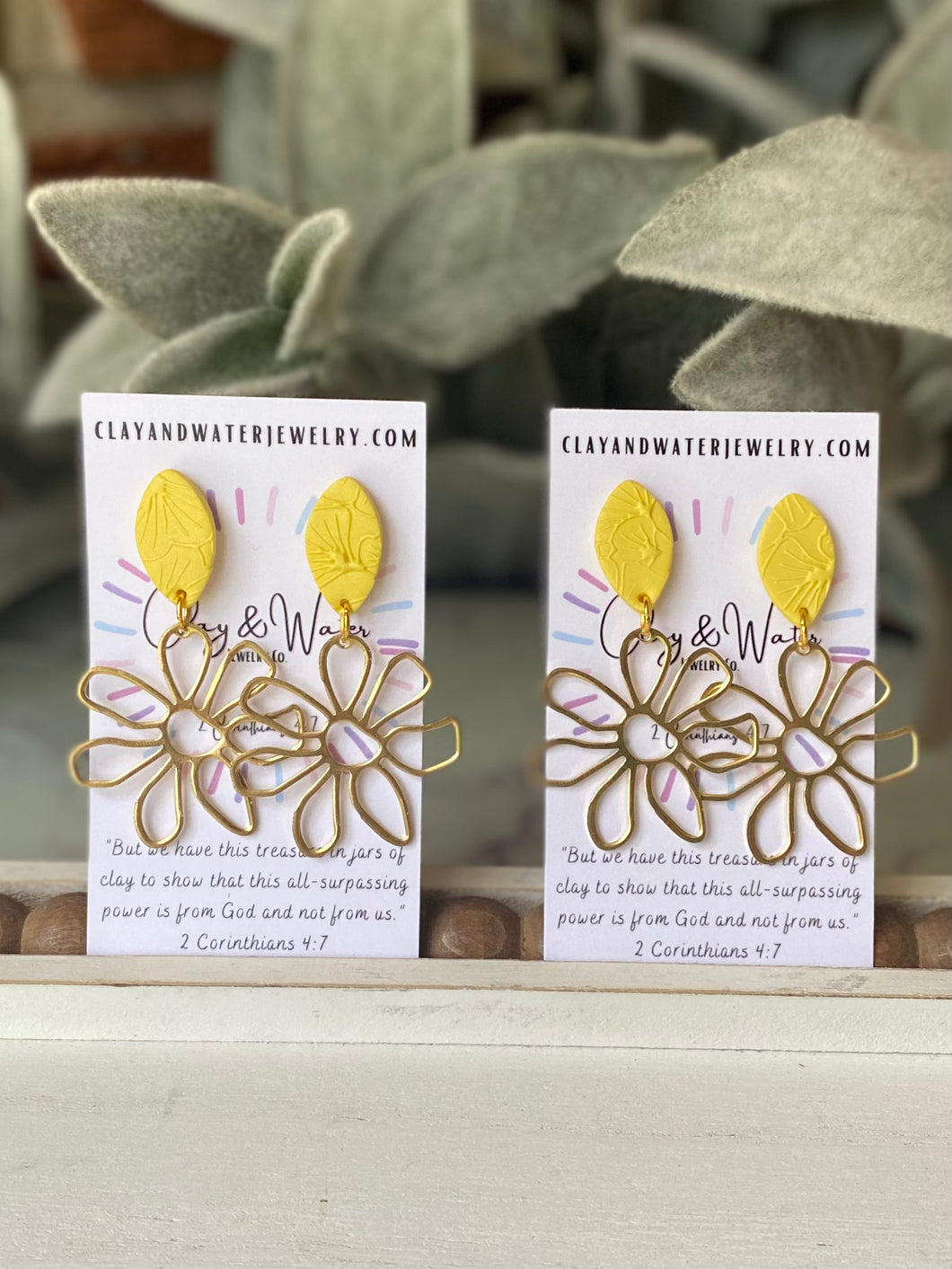 The Addie Belle Collection - Yellow Brass Flower
